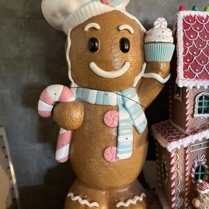 Festive Gingerbread Man Holiday Decor